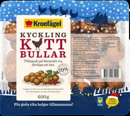 Kycklingköttbullar med sallad på rostad rotselleri 4 portioner ca 1 timme 600 g färdiga 3 msk äppelcidervinäger Kycklingköttbullar 4 msk rapsolja 1 hel rotselleri Salt och peppar 1 rött äpple, skivat