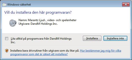 Utför inte någon funktion på datorn förrän installationen är klar.