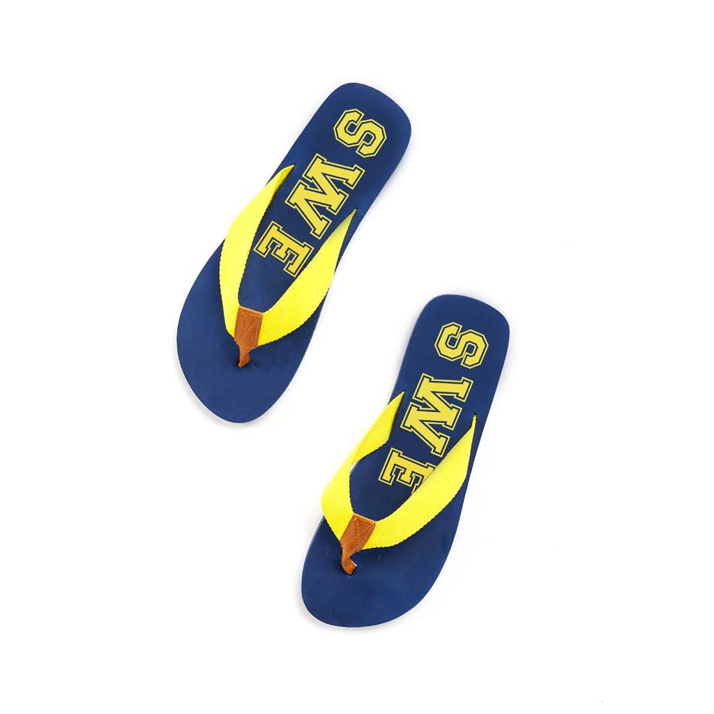 SWE FLIPFLOP Bekväma flipflops i EVA med band av bomull och detaljer