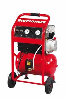 Bygg Kompressorer 118-210 l/min Ciao 6/1850 OLJEFRI Pioneer OL232 OLJEFRI Big Pioneer/S 362M Big Pioneer/I 285M Pioneer 236-4S BENSINDRIVEN HONDA GX-MOTOR