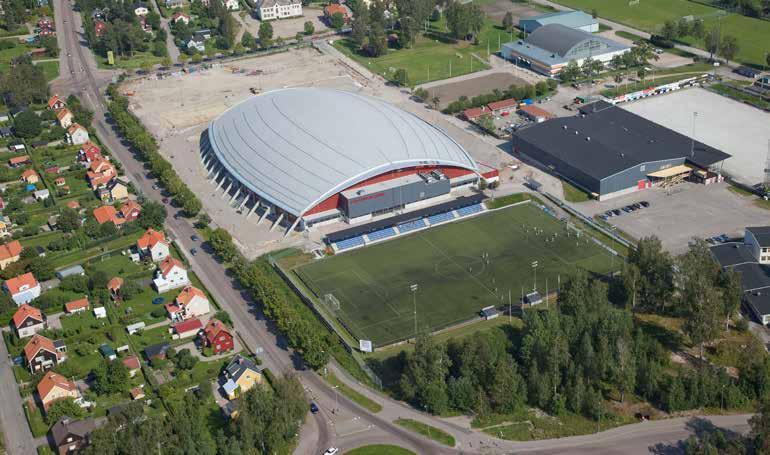 Allmänna intressen byggd miljö 111 Göransson Arena är en av kommunens fyra turistnoder. skapar stor utvecklingspotential för Sandvikens Kommuns näringsliv, besöksnäring och bostadsmarknad.