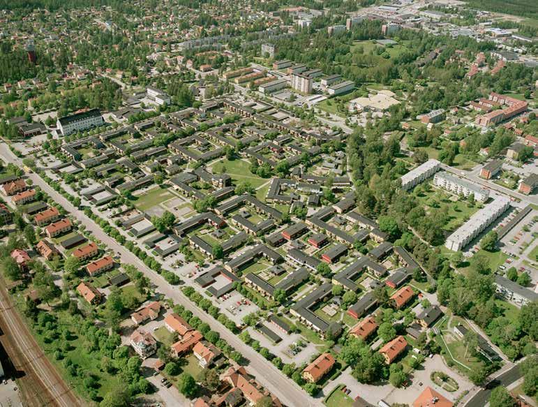 Allmänna intressen byggd miljö 117 Bostadsområdet Nya Bruket sett uppifrån. Bostäder Sandvikens Kommun ska erbjuda attraktiva miljöer att bo och leva i, både i staden och i kommundelarna.