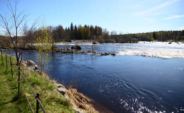 Allmänna intressen miljö- och riskfaktorer 179 Höga vattenflöden i Dalälven vid Gysinge.