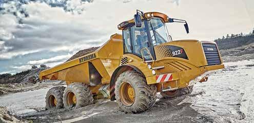 Hydremas 20-tonsdumper i 922F-serien bryter på flera sätt med de vanliga konstruktionsprinciperna för ledade dumprar i denna klass Utvecklad för känslig och besvärlig terräng Den låga egenvikten, den