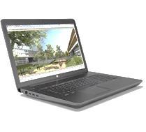 HP ZBook 17 G4 mobil arbetsstation Pro 64 Intel Core i7-7700hq (2.8 GHz, upp till 3.8 GHz, 4 kärnor) 49.3 cm (17.