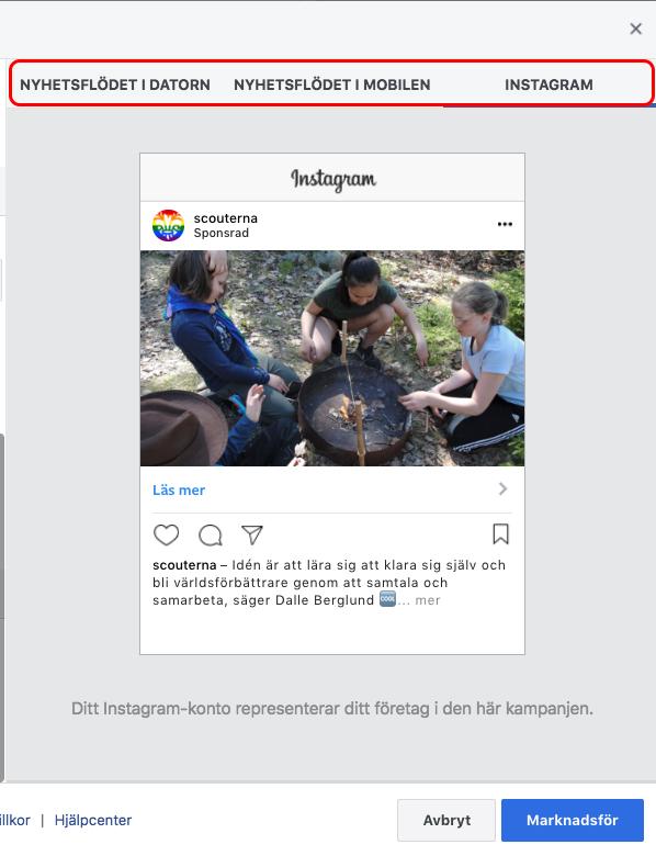 dator, mobil och på Instagram.