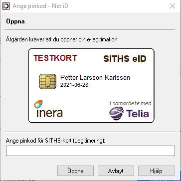 se via Sjunet https://npo.sjunet.org 3 Välj certifikat.