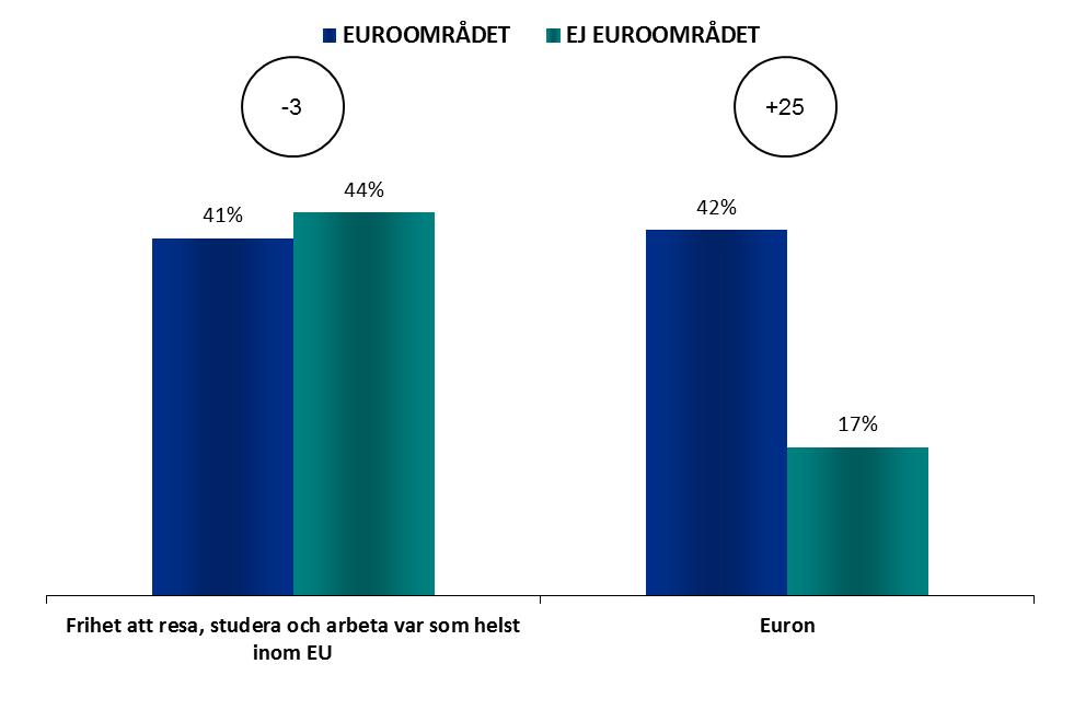 Euroområdet - ej euroområdet VAD EU STÅR FÖR FOKUS INOM/UTANFÖR EUROOMRÅDET 1.