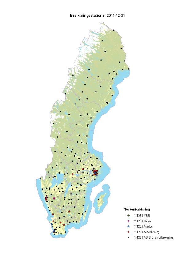 Besiktningsstationer för