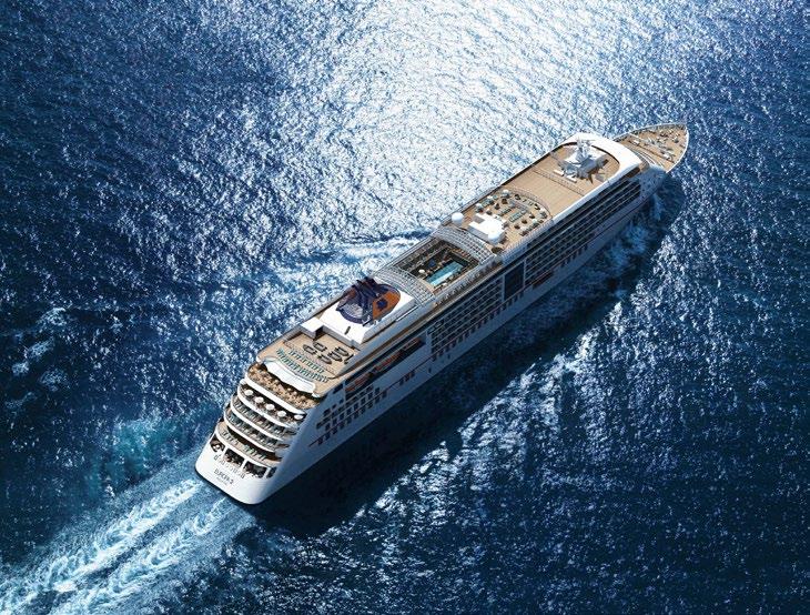 12 kryssningar Oceania cruises 18Har sex fartyg i flottan, det största tar drygt 1 200 gäster. Lanserade 2015 en av världens längsta jorden runt-kryssningar, som tog 180 dagar och blev en succé.