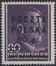 ex 2261 2261 Poland Kraków Unissued overprints on General Government Hitler stamps Mi 72, 75 78, 80 82, 110 112, all signed Milkulski.