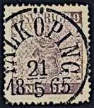500:- 1063K 8d, 7d 1061 1063 1062 5+9 öre som ovanlig kombination på inrikes brev sänt från NORRKÖPING 26.6.1867 till Stockholm. 5 öre med två def. htt. Intyg Obe.