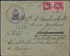 inom STOCKHOLM 1 13.5.1909, till rederiet för den ångare som brevkortet sedan eftersänts till. Privat stpl EFTERSÄNDES. Ex.