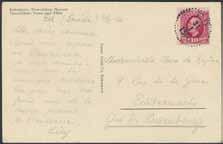 till Uppsala. Ex. Fred Goldberg. * 800:- 1166K 54 10 öre på mycket vackert brevkort sänt från SKARA LBR 1.12.