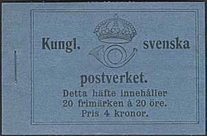Fem ex med KPV. Lyx. F 20000+ éé 10.000:- 1220 H39BC 1939 Gustaf V små siffror 20 10 öre violett, 3+4-sid. Rättvänd inlaga. Prakt. F 11000 éé 2.
