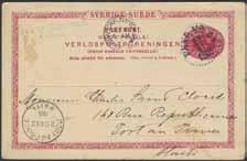 Stämplar PKXP No 21 (Kalmar-Emmaboda) 28.11.1905, NEW YORK, N.Y.-FOR.STA. 10.DEC.