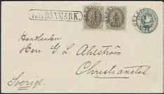 The postcard is dated Frederikshavn den 2de Februar 1882 and sent to Sweden. Ship notation pr Avanti.