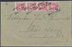 SPECIAL SECTION postal history 1619 36h GERMANY, Malmö-Stralsund route. German TPO cancellation (S)TRALSUND (BE)RLIN, NORD(B.) IIR 18.