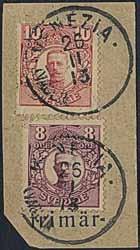 Scarce and superb. 500:- 1660 61 ICELAND, Icelandic cancellation REYKJAVIK 20.1.18 on Swedish stamps, 4x1 öre in block of four. Scarce.
