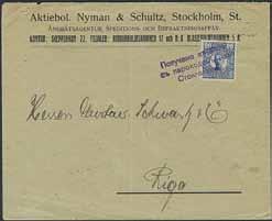 SPECIAL SECTION postal history 1662K 85 1663K 177A 1662 1663 1664 LATVIA, Stockholm-Riga route.