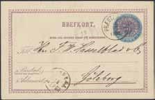 1898 on Swedish Official stamp, 10/12 öre surcharge on perf. 13. Scarce and superb. 500:- 1681K bke8 NORWAY, Præstebakke-Mellerud route.