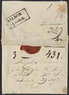 000:- 1734 1732 1733 1740 1732K 45 20 øre blue on ship letter sent to Great Britain. Cancelled with British duplex cancellation 383/HULL A 30.AU.86 together with circle cancellation NORWAY BY STEAMER.
