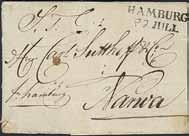 Also cancellations NEWCASTLE ON TYNE SHIP LETTER and SHIP LETTER LONDON A PAID 19.JU.88. Sent to Switzerland with arrival pmk BASEL BRF DIST. VII 20.VI.88. Superb. * 3.