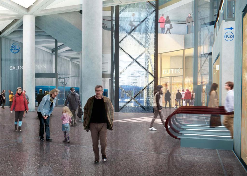 Visionsbild: Stockholms stad Saltsjöbanan trafikerar år 2025 13 År 2025 öppnar nya för tågtrafik längs hela Saltsjöbanans sträckning.