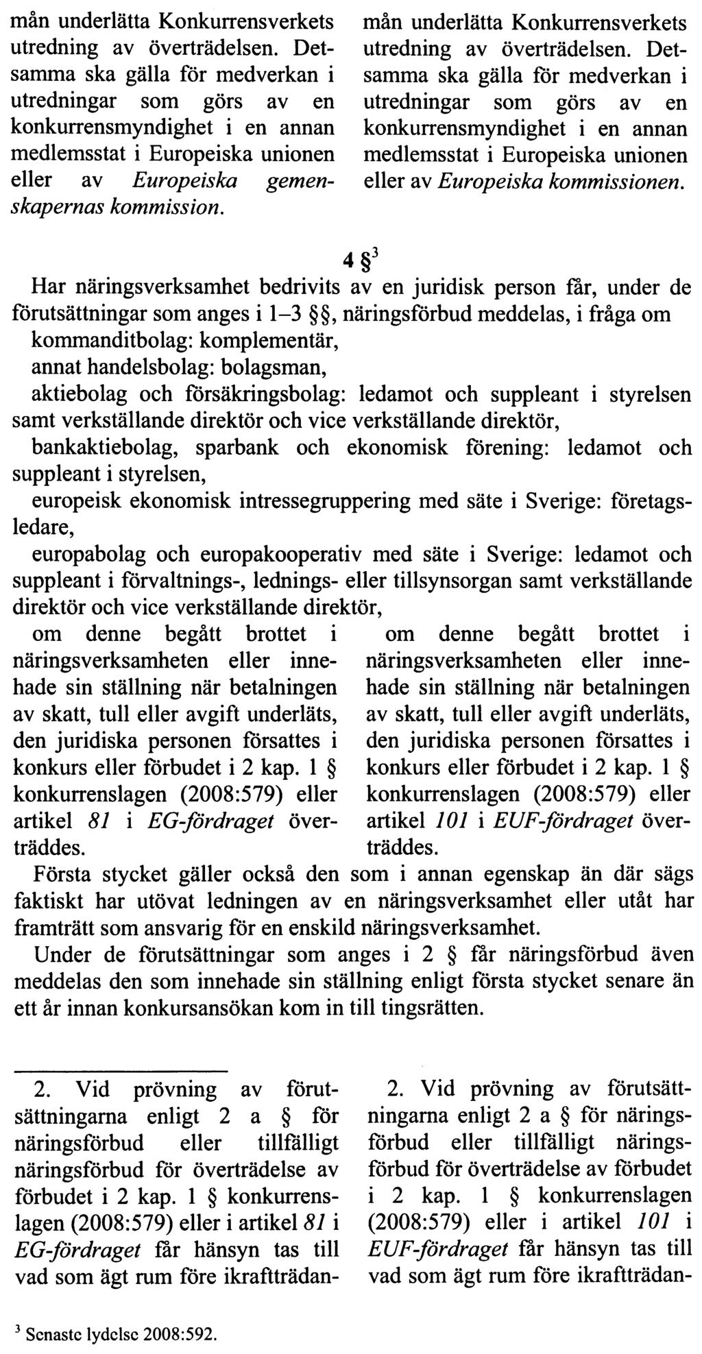 REGERINGENS LAGFÖRSLAG