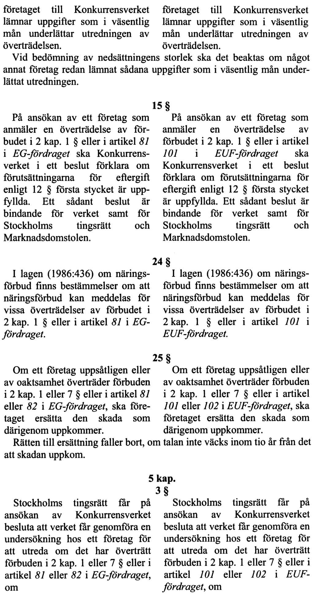 REGERINGENS LAGFÖRSLAG
