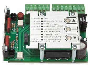 Kan kombineras med transmitter OTX-100 eller OTR-100 för återföringssignal 4-20 ma. För 1-fas 230 V, ej för EEx-don eller RCEL005 med låg kåpa. OTX-100. Transmitter för återföringssignal.