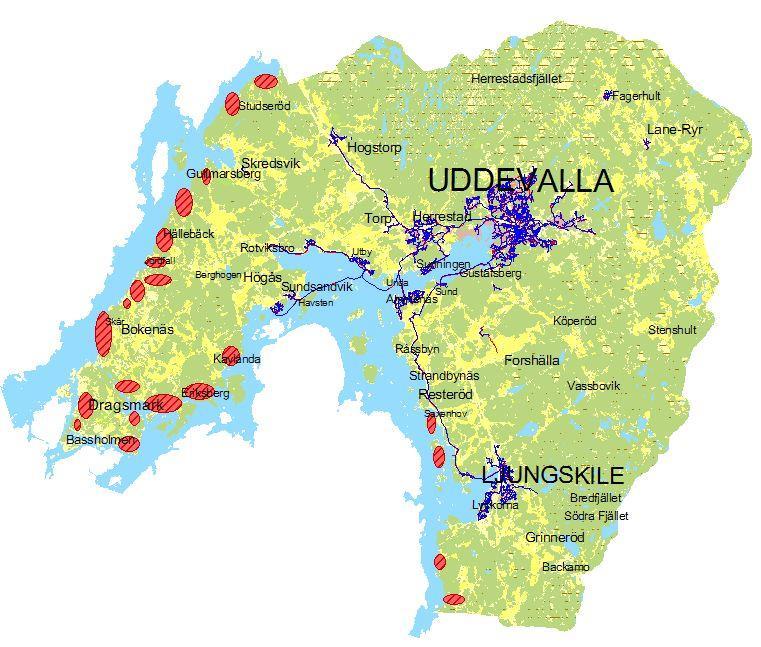 VA-rådgivningen, utanför allmänt VA Fritidsbebyggelse från 1960 70 tal Från 10 till 70 hus per område Ligger långt