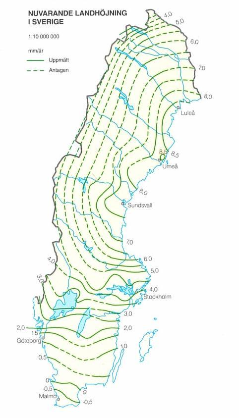 område tilldelas hela området mellan strandlinje och utredningsgräns samma exponeringsvärde.