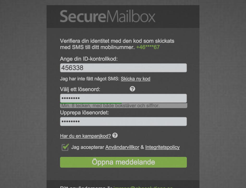 com eller så svarar ni på en länk när någon skickat ett meddelande till er via SecureMailbox.