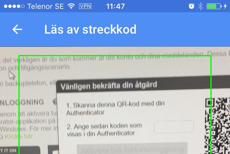 Google Authenticator för ios och Android, eller Authenticator för Windows.