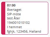 14. I ikonen SIP eller pågående SIP i blå rutan finns patienterna som har pågående SIP Läsa kartläggningen + läsa SIP klicka på huvudet i röda rutan ovan Se inplanerade möten + se SIP klicka på