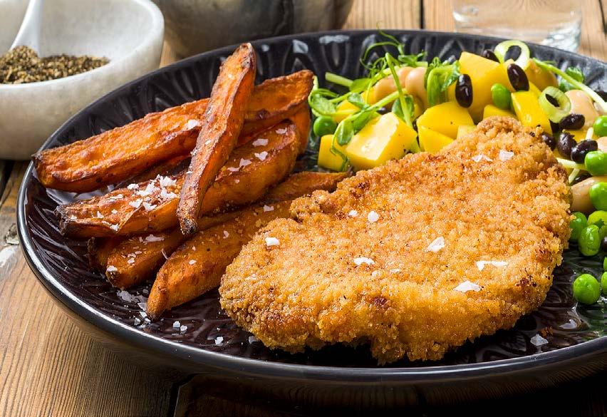 Den mindre är framtagen för schnitzelserveringar med flera olika tillbehör, då allt gott ska få plats på tallriken.