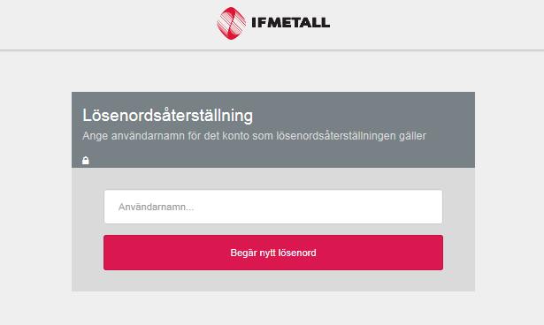 Om du har glömt ditt lösenord, klicka på länken glömt lösenord, ange ditt användarnamn, så skickas ett nytt lösenord