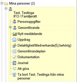 Skapa journal - Service För att skapa journal klickar du på Journal Välj sedan vilken journalmall du