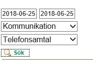 Avgränsa gör du genom att söka på datumintervall, rubrik och nyckelord.