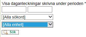 en specifik tidsperiod genom att skriva in datumen inom