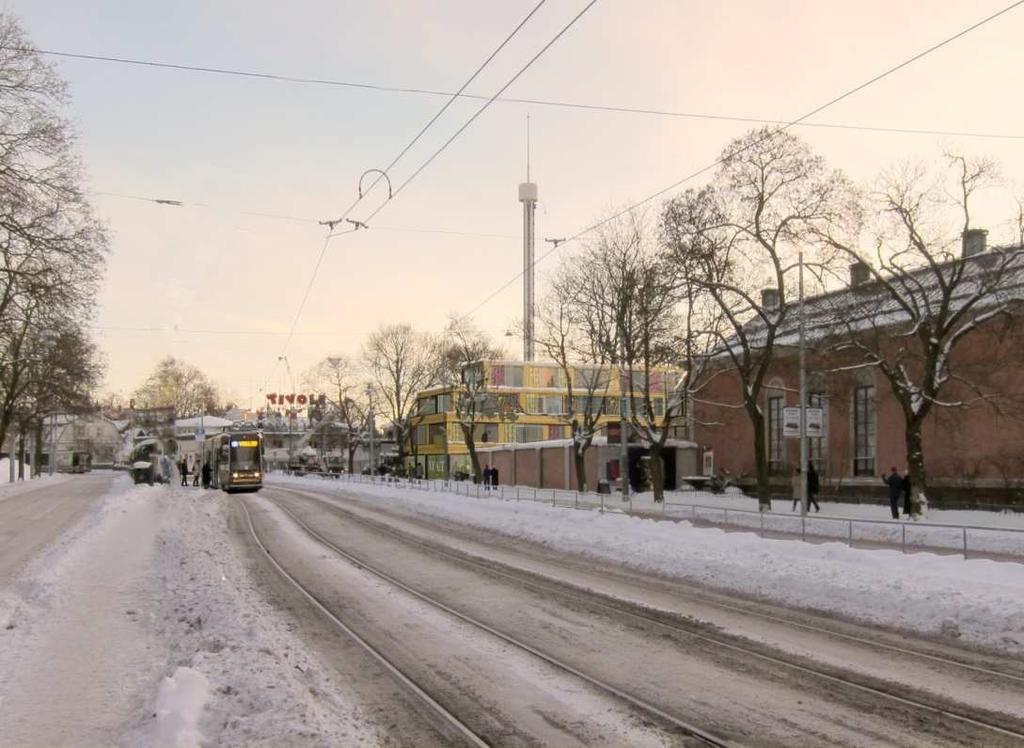 Arkitektkontor Vy över det  norr.