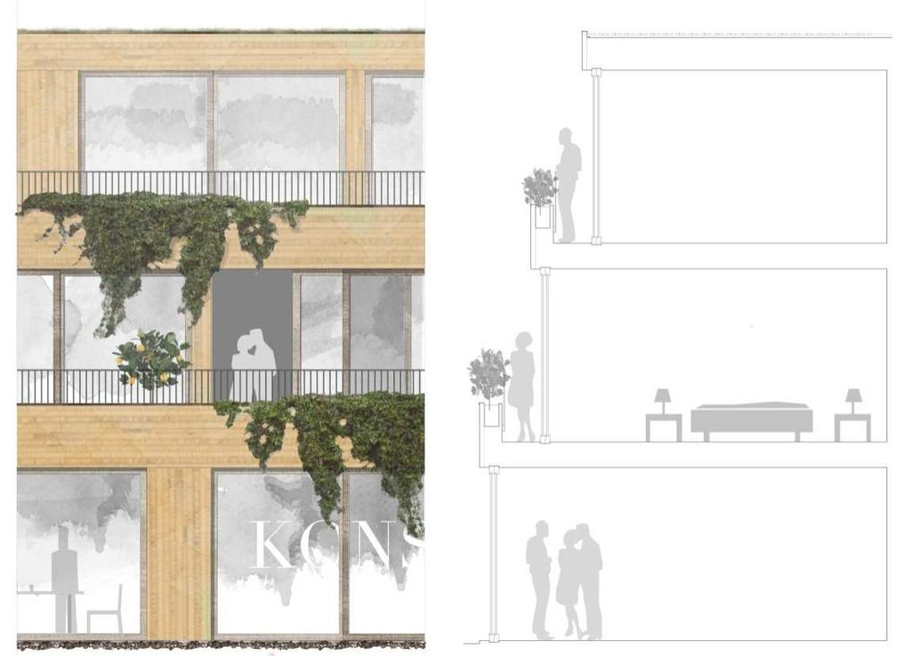 Parkering och angöring Parkeringsbehovet för hotellverksamheten bedöms uppgå till ca 15 platser vilka löses i garage under gården.