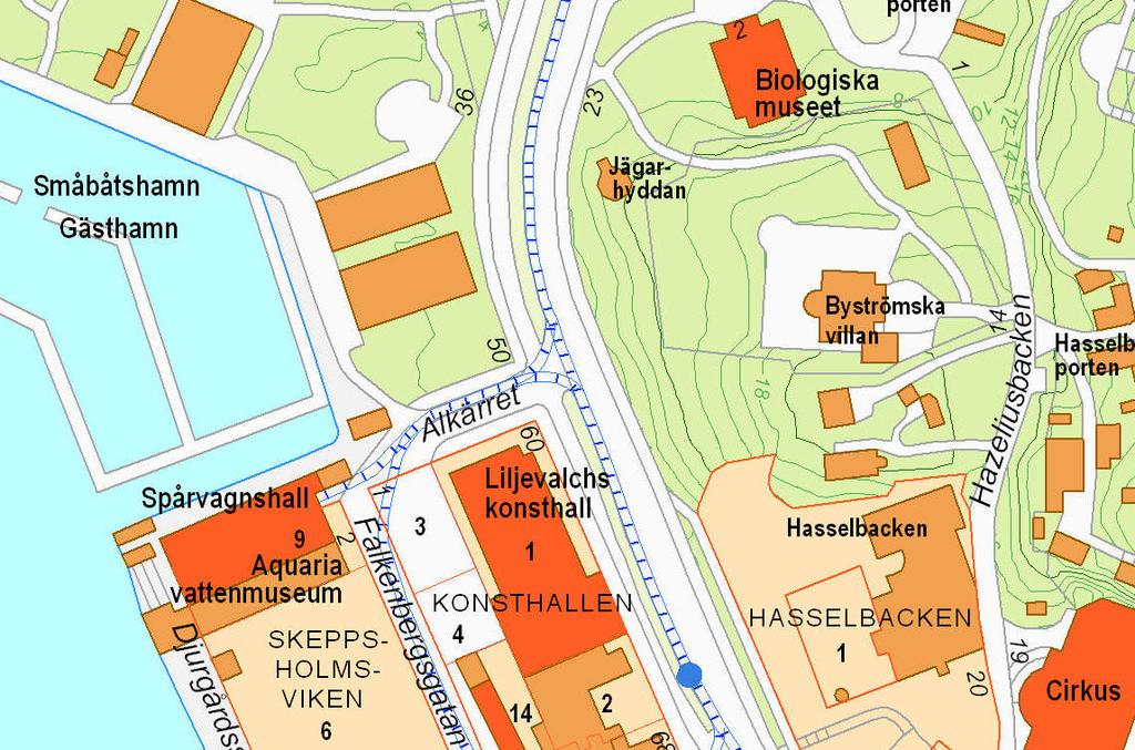 Arealen uppgår till ca 3 100 kvm. Konsthallen 2 ägs av Stockholms stad och upplåts med tomträtt till Rotaria AB som ägs av Arcona AB.