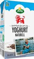 Yoghurt Arla, 1 kg, Naturell jmf: