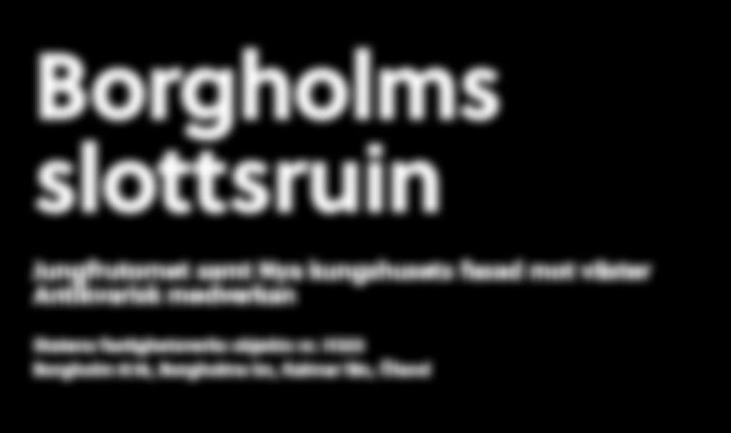 kungshusets fasad mot väster