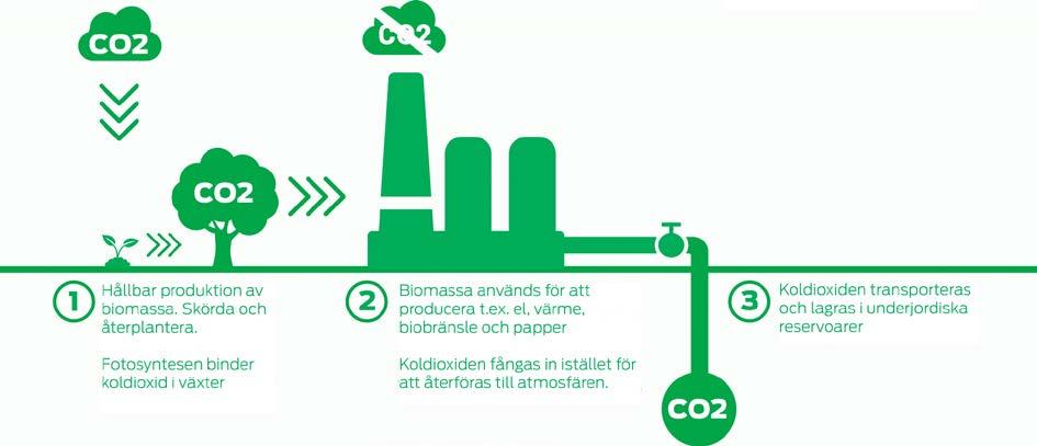investeringsavdrag på 1000 kronor per ton per faktiskt minusutsläpp (per ton lagrad koldioxid från biomassa) som de bioenergi-, industri- och kraftföretag som väljer att etablera tekniken i sina