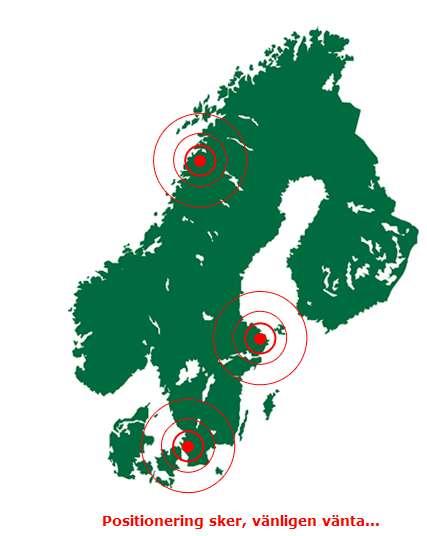 GPS position (endast med GPS) Genom att klicka på Sök GPS position så ber du enheten uppdatera sin position.