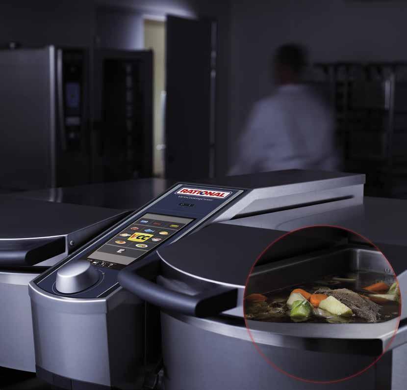 Det inbyggda intelligenta matlagningssystemet VarioCooking Control reglerar temperaturen mycket
