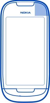 16 Komma i gång Tips! Du kan också trycka på menyknappen och välja Lås upp. Ange att knapparna och skärmen ska låsas automatiskt 1 > Inställn. och Telefon > Display > Timeout f. skärm/tangentlås.